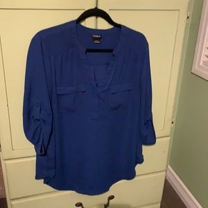 Torrid top blue size 1